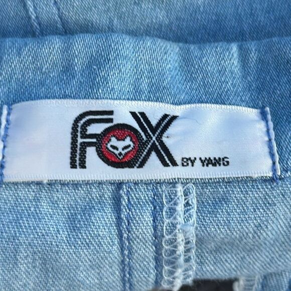 Fox by Yang Size Small Cropped Embellished Denim Jacket for Women - Picture 6 of 6